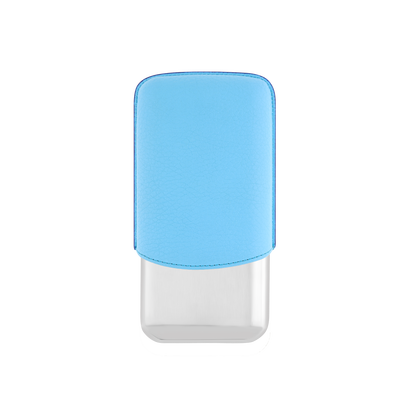 ST Dupont Accessoires - Cigar 3 Zigarren Etui Chrom, Turquoise-blue