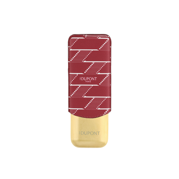 ST Dupont Accessoires - Cigar 2 Zigarren Etui Monogram, Ltd. Edt., Burgundy