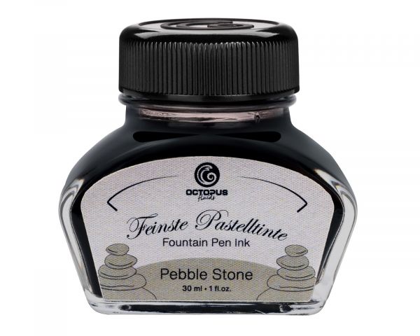 Octopus Fluids Fountain Pen Ink Pastel Pebble Stone Gray