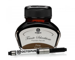 Octopus Fluids Füllhaltertinte-Set Classic Schreibtinten Pinie Braun mit Konverter