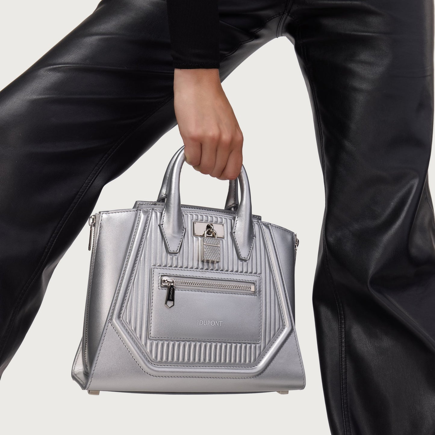 ST Dupont Leather Goods Riviera Silver
