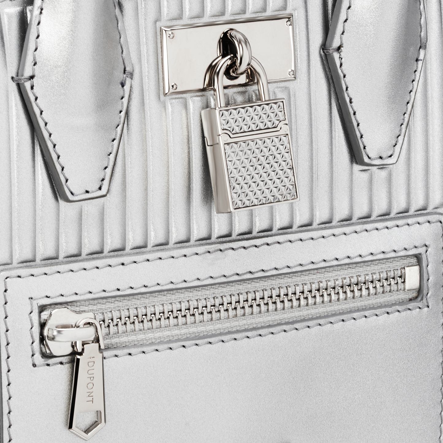 ST Dupont Leather Goods Riviera Silver