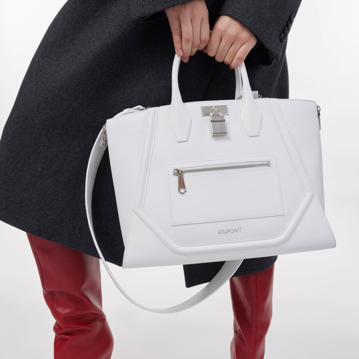 ST Dupont Leather goods Riviera White