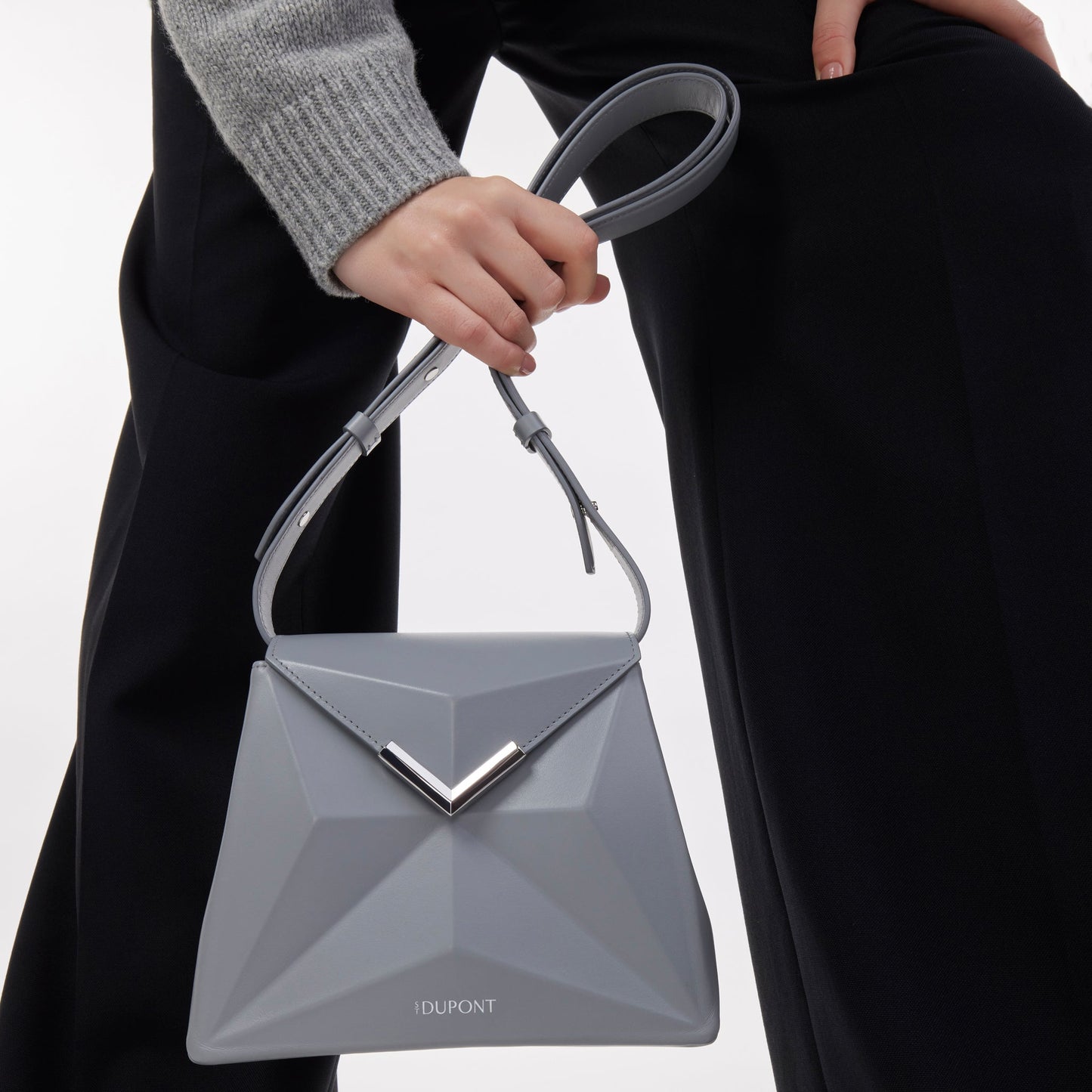 ST Dupont Leather Goods X-bag Grey