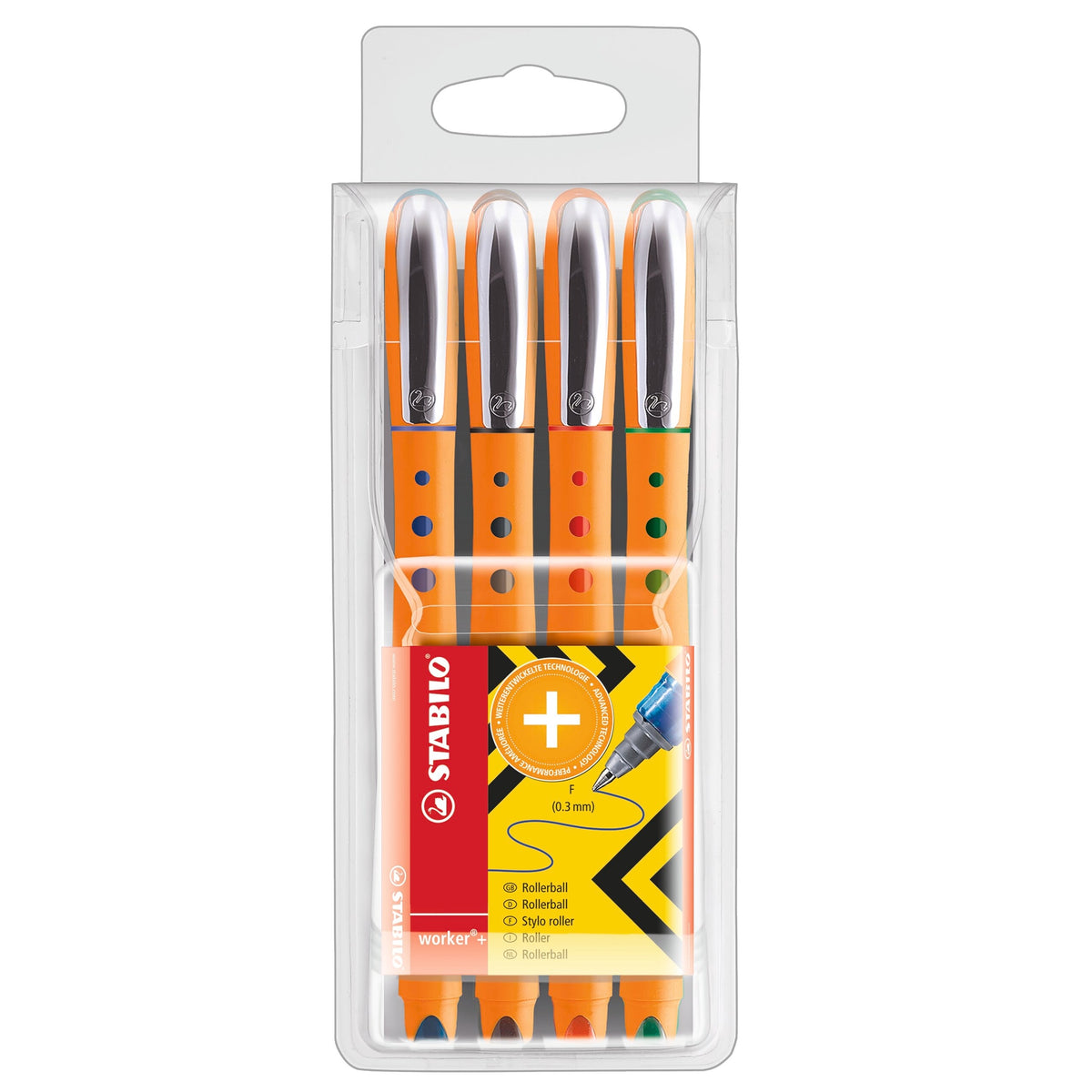 STABILO worker+ fine 4er Etui – Ansicht 1