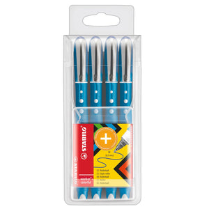 STABILO worker+ colorful blau 4er Etui – Ansicht 1