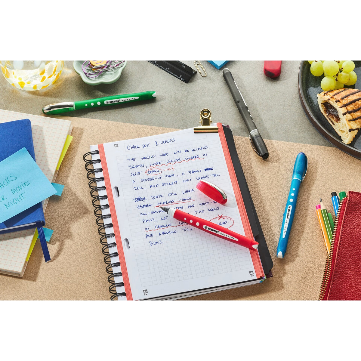 STABILO worker+ colorful blau 4er Etui – Ansicht 4