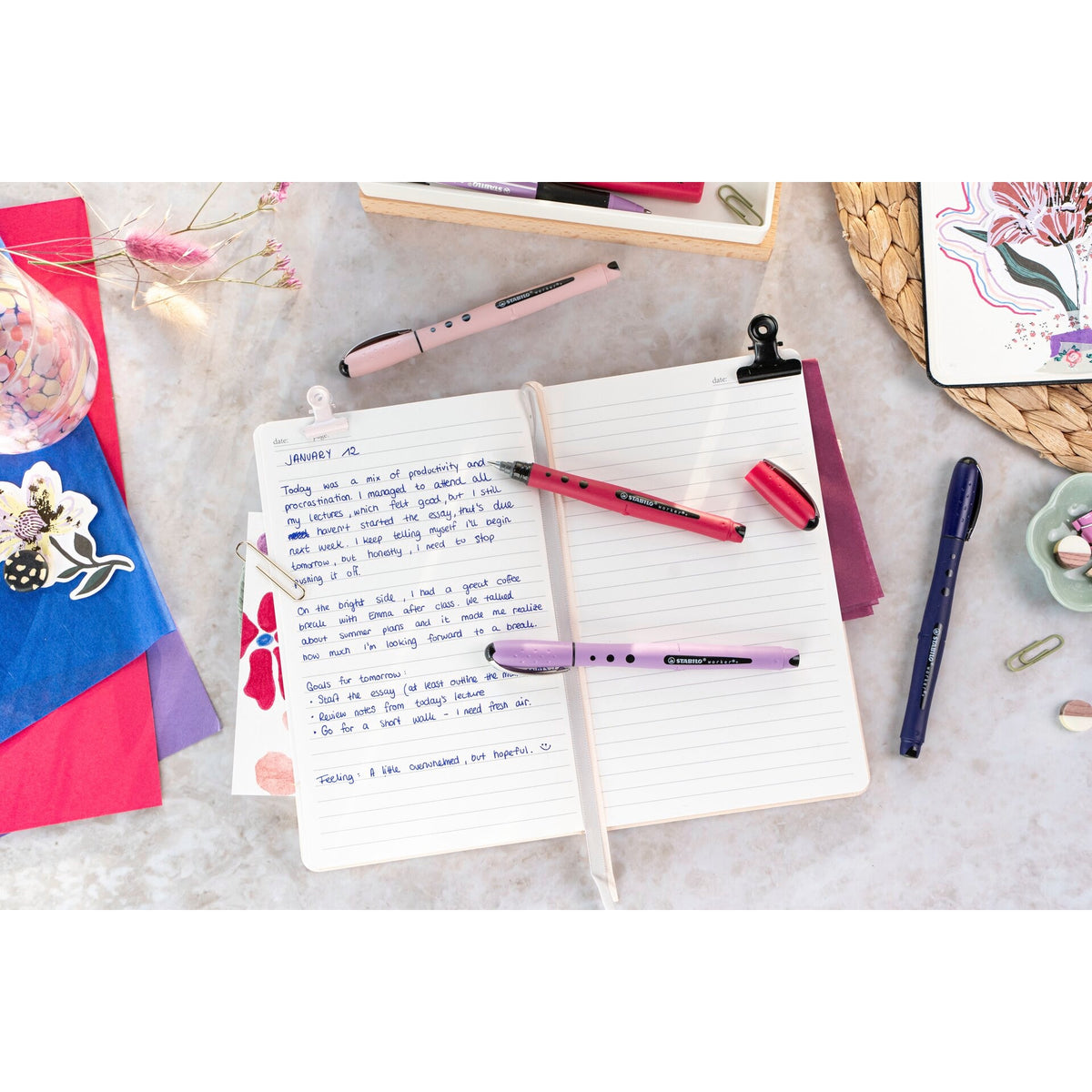 STABILO worker+ NatureCOLORS Wildflower preußischblau – Ansicht 4