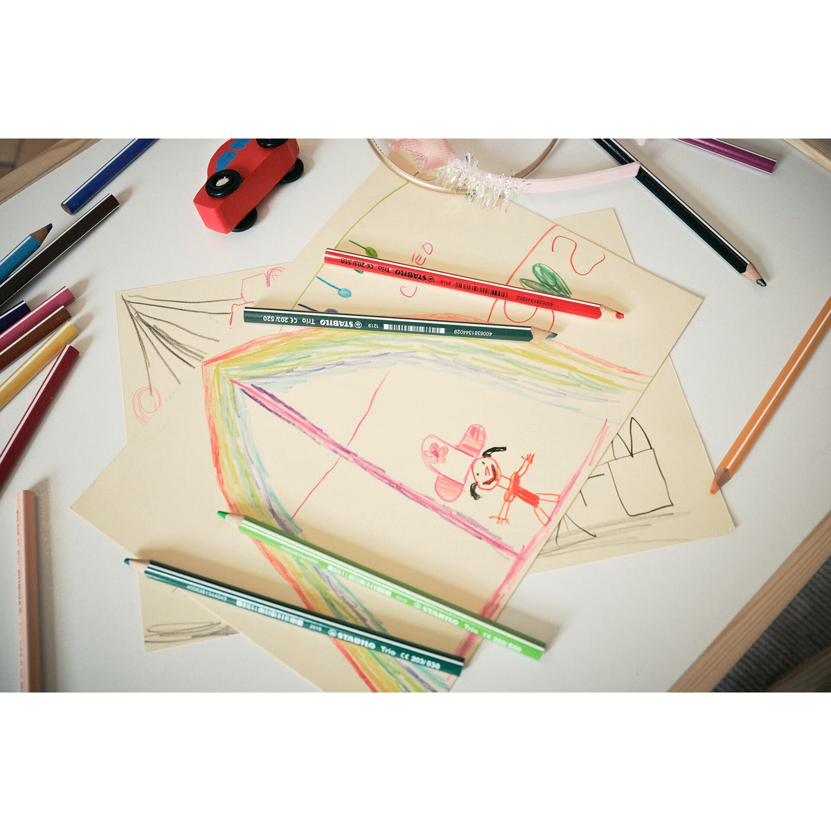 STABILO Trio Farbstift dick weiß – Ansicht 6