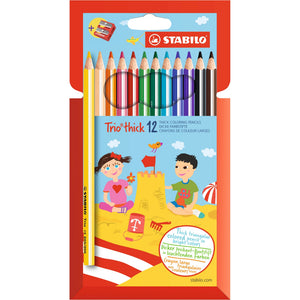 STABILO Trio dick 12er Kartonetui mit Spitzer – Ansicht 1