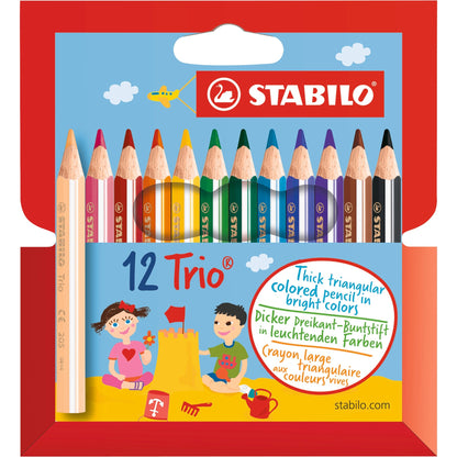 STABILO Trio dick kurz 12er Kartonetui – Ansicht 2