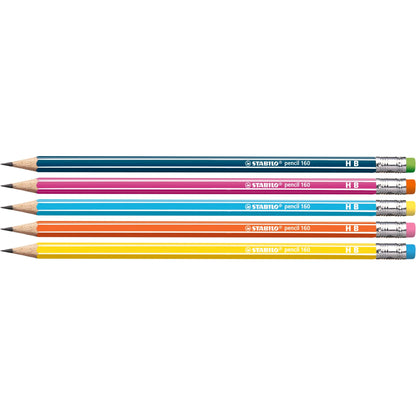 STABILO pencil 160 blau HB Gummikapsel – Ansicht 3