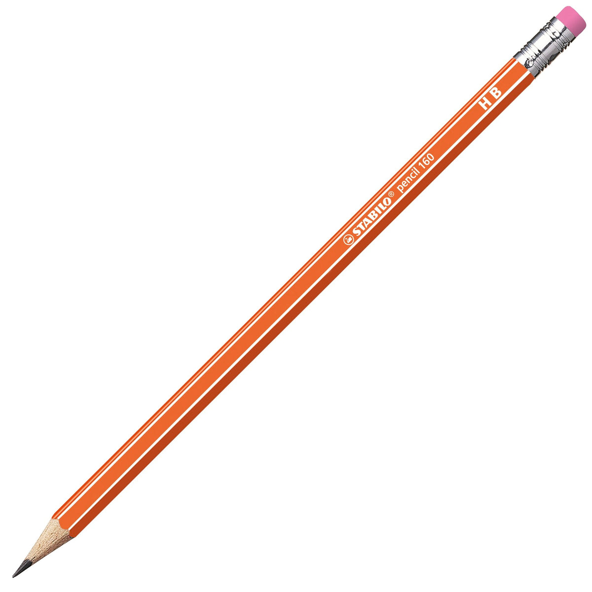 STABILO pencil 160 orange HB Gummikapsel – Ansicht 1