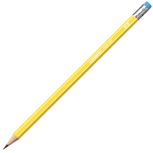 STABILO pencil 160 gelb HB Gummikapsel