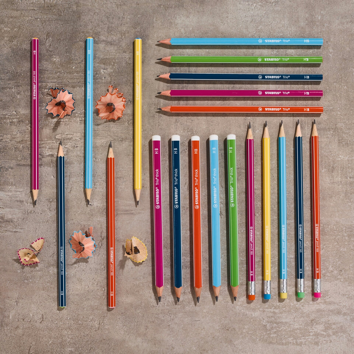 STABILO pencil 160 gelb HB Gummikapsel – Ansicht 7