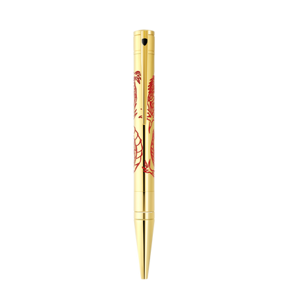 ST Dupont Kugelschreiber D Initial Dragon, Ltd. Edt., Golden