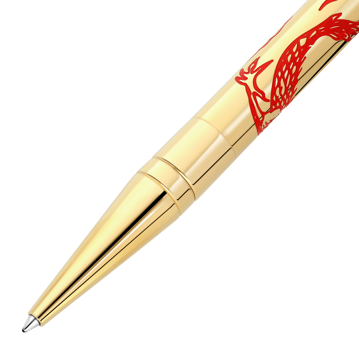 ST Dupont Kugelschreiber D Initial Dragon, Ltd. Edt., Golden