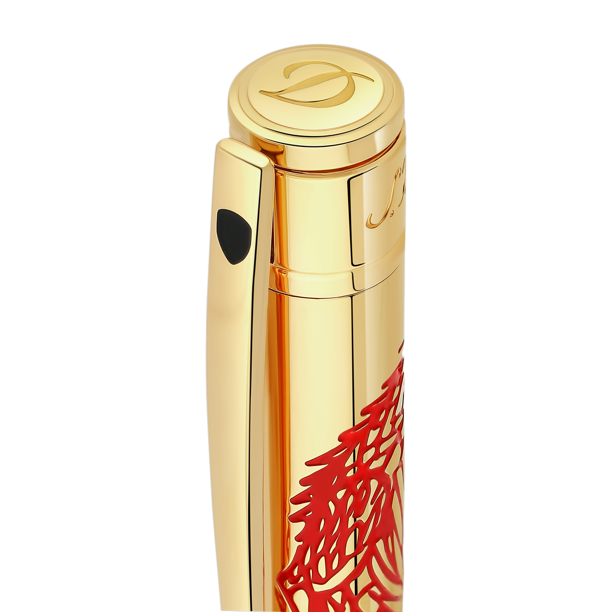 ST Dupont Kugelschreiber D Initial Dragon, Ltd. Edt., Golden