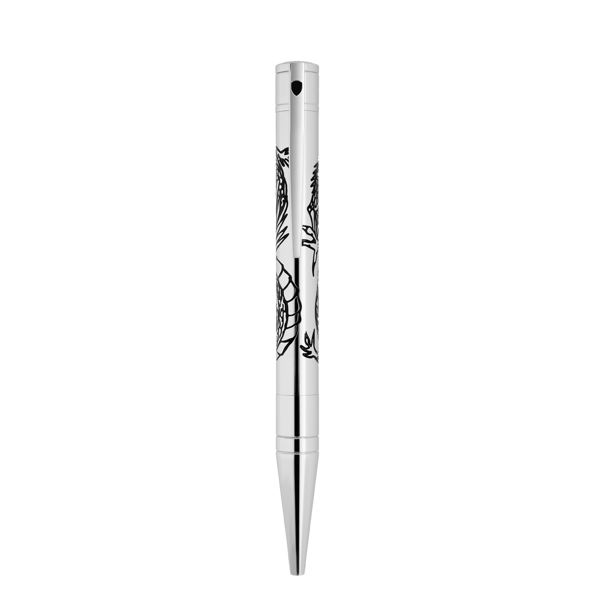 ST Dupont Kugelschreiber D Initial Dragon, Palladium, Ltd. Edt., Silver