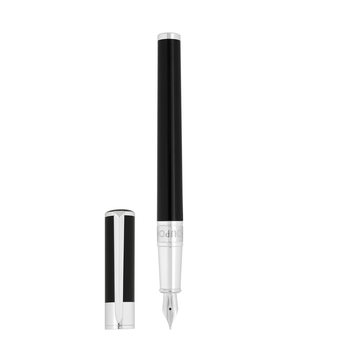 ST Dupont Fountain Pen Initial D Initial, Palladium, Ltd. Edt., Silver