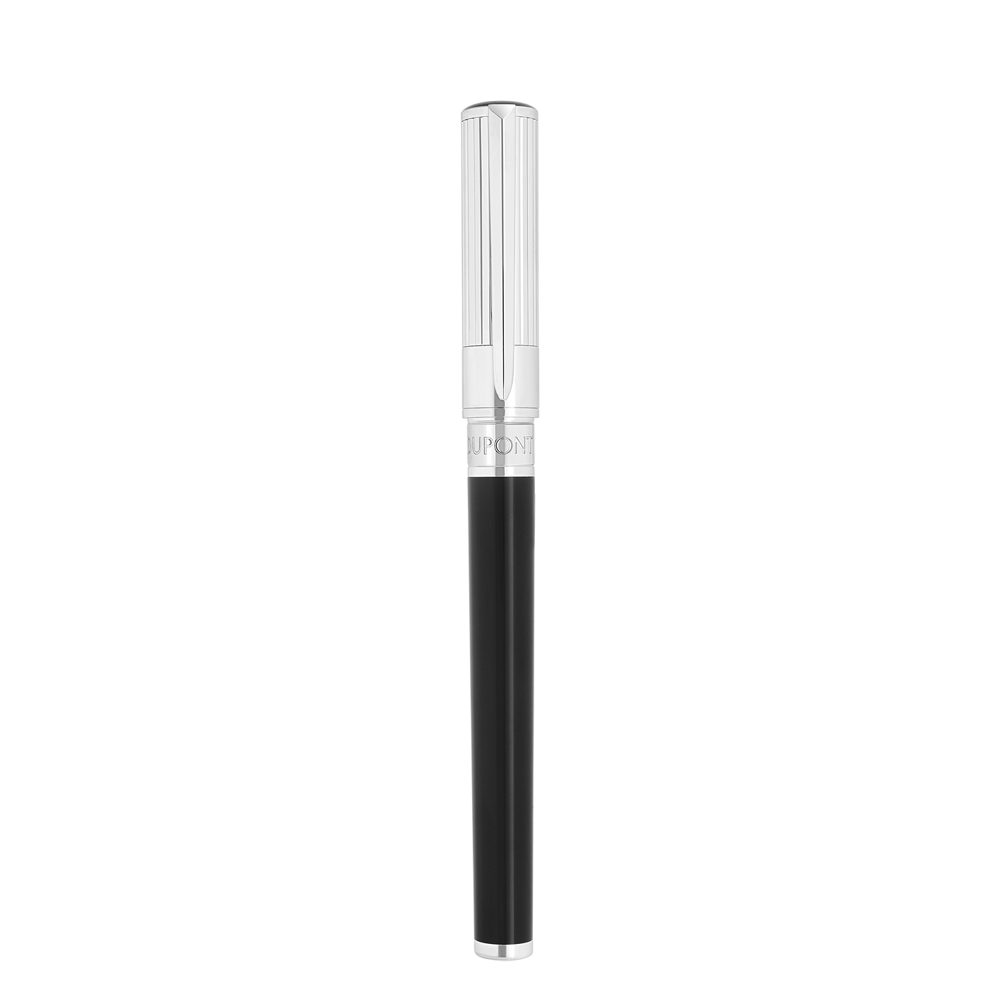 ST Dupont Initial D Initial Fountain Pen, Palladium, Ltd. Edt., Silver