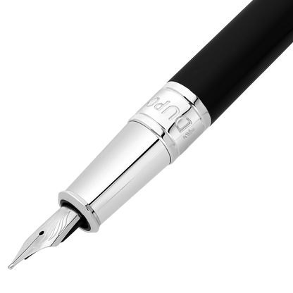 ST Dupont Initial D Initial Fountain Pen, Palladium, Ltd. Edt., Silver