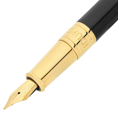 ST Dupont Fountain Pen Initial D Initial, Ltd. Edt., Golden