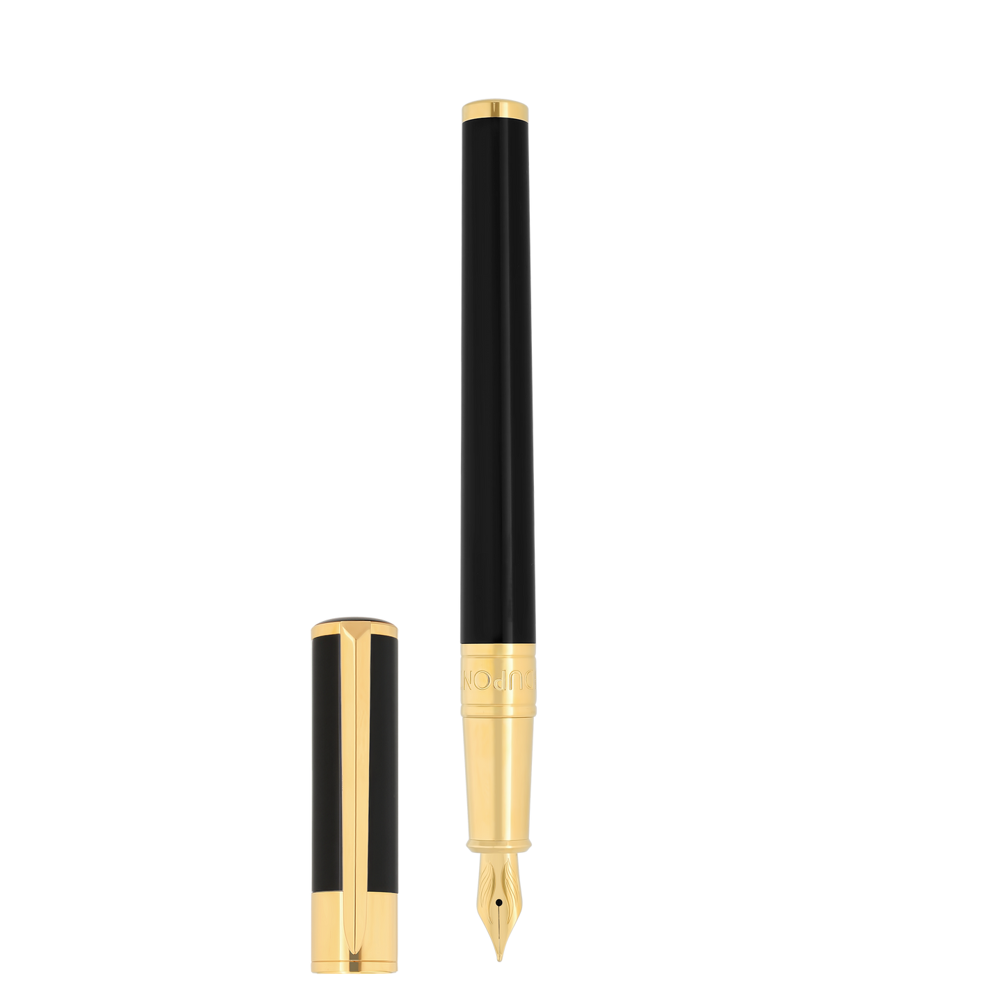 ST Dupont Fountain Pen Initial D Initial, Ltd. Edt., Golden