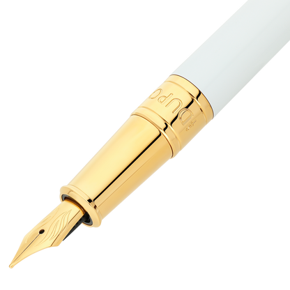 ST Dupont Fountain Pen Initial D Initial, Ltd. Edt., White