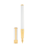 ST Dupont Füllfederhalter Initial D Initial, Ltd. Edt., White