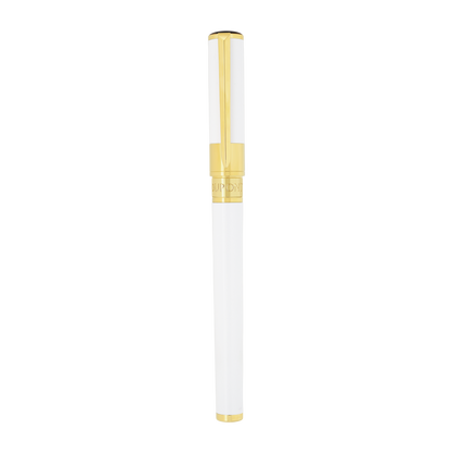 ST Dupont Rollerball Pen Initial D Initial, Palladium, Ltd. Edt., White