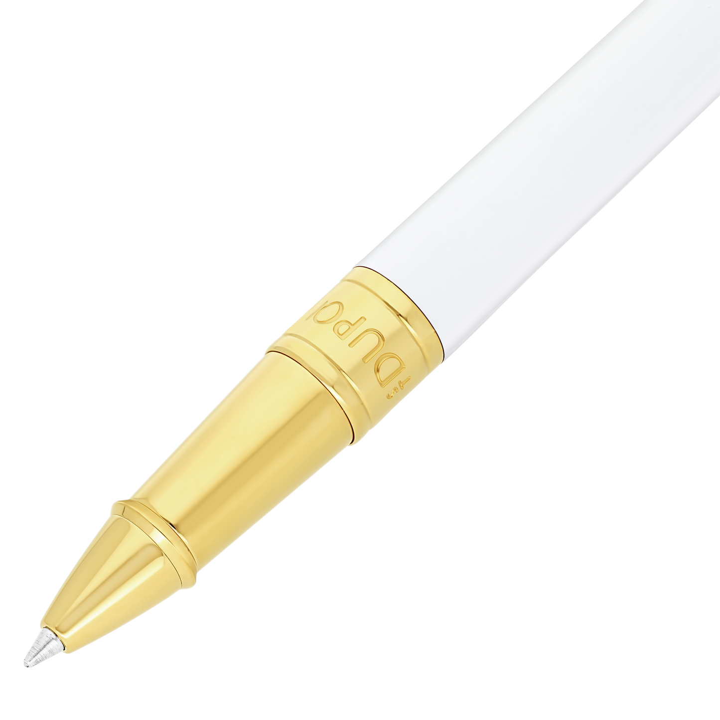 ST Dupont Rollerball Pen Initial D Initial, Palladium, Ltd. Edt., White