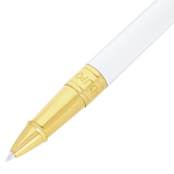 ST Dupont Tintenroller Initial D Initial, Palladium, Ltd. Edt., White