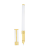 ST Dupont Tintenroller Initial D Initial, Palladium, Ltd. Edt., White