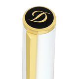 ST Dupont Tintenroller Initial D Initial, Palladium, Ltd. Edt., White