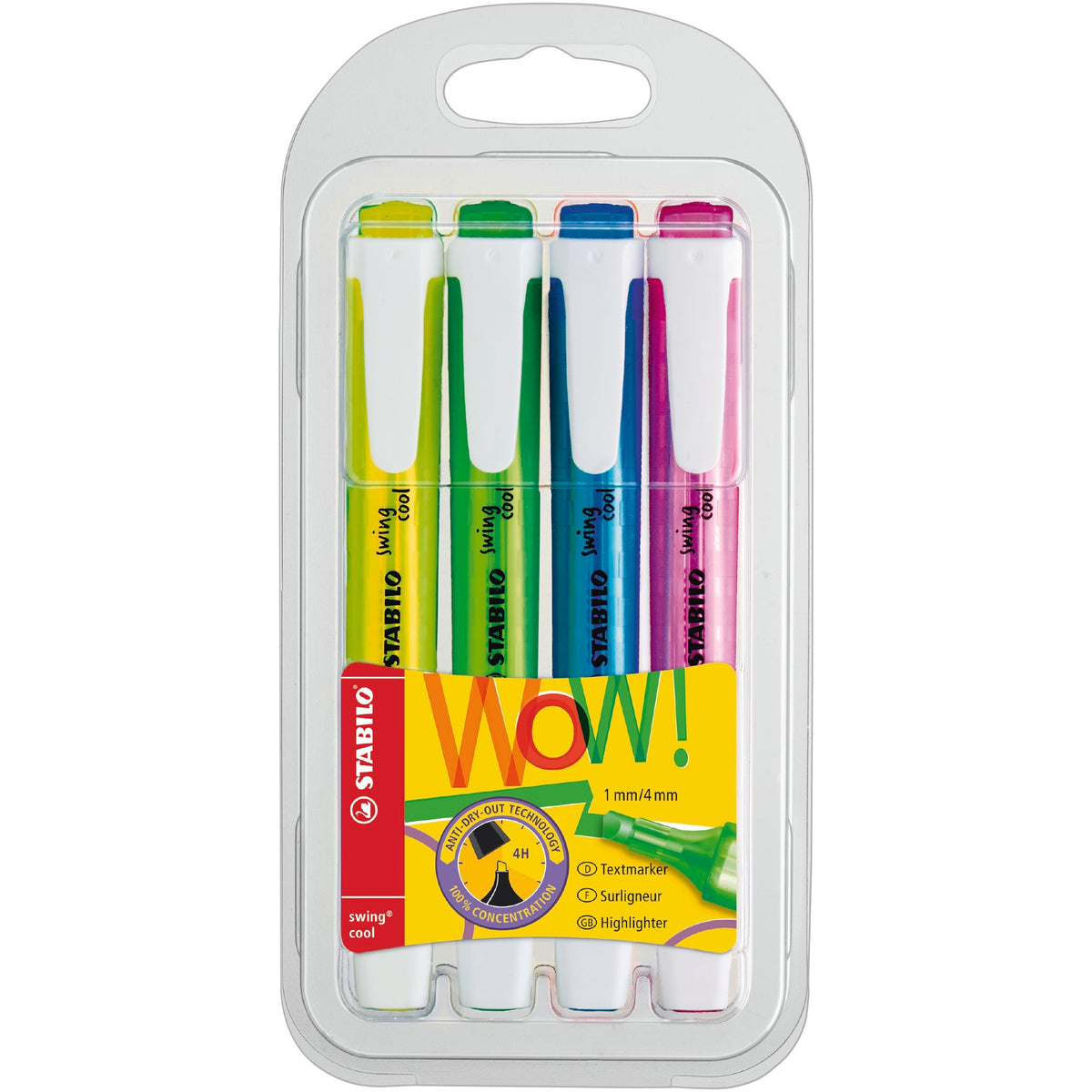 STABILO swing cool 4er Etui – Ansicht 1