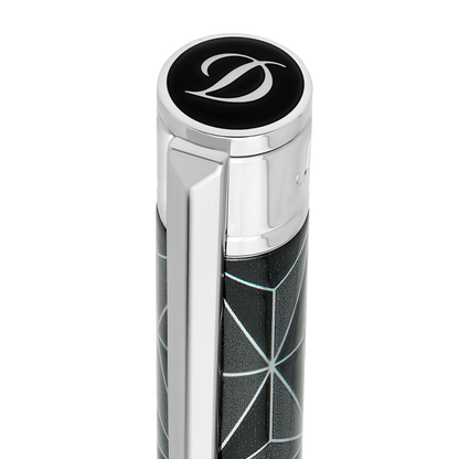 ST Dupont Kugelschreiber D Initial D Initial, Palladium, Ltd. Edt., Schwarz