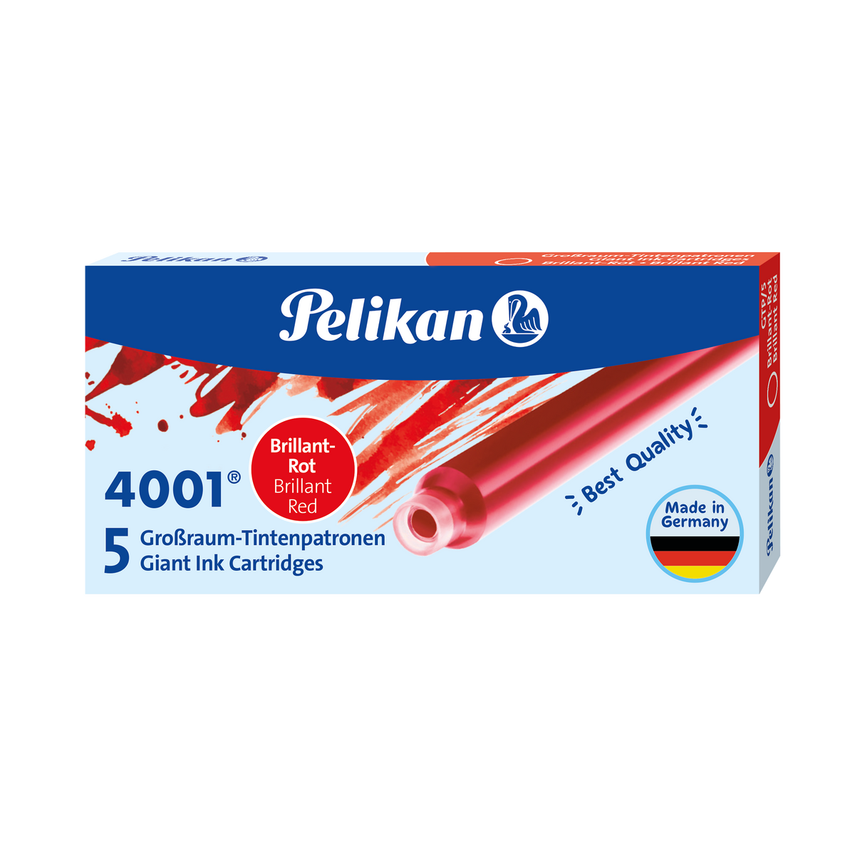Pelikan Tintenpatronen 4001 GTP/5, Brillant-Rot
