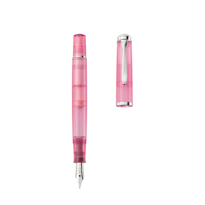 Stylo plume Pelikan + flacon d'encre, Classic M205, avec encre Edelstein bleue