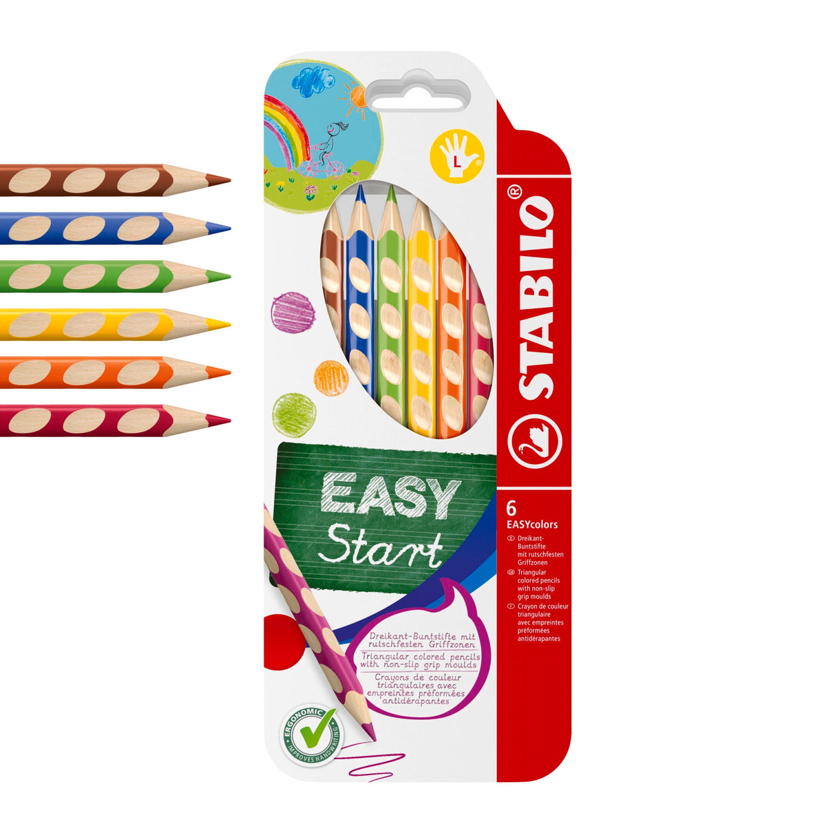 STABILO EASYcolors links 6er Etui – Ansicht 1