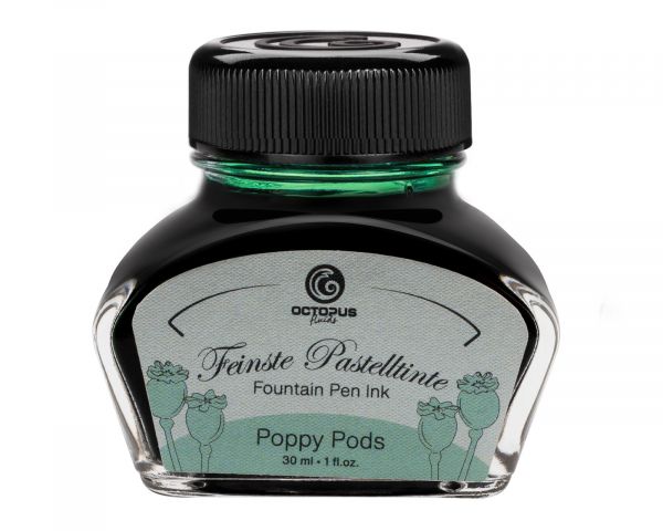 Octopus Fluids Fountain Pen Ink Pastel Pastel Mint Poppy Pods
