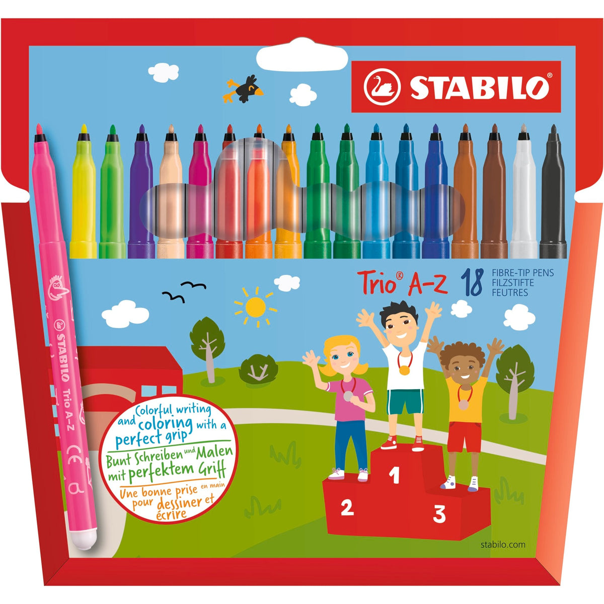 STABILO Trio A-Z 18er Kartonetui – Ansicht 1