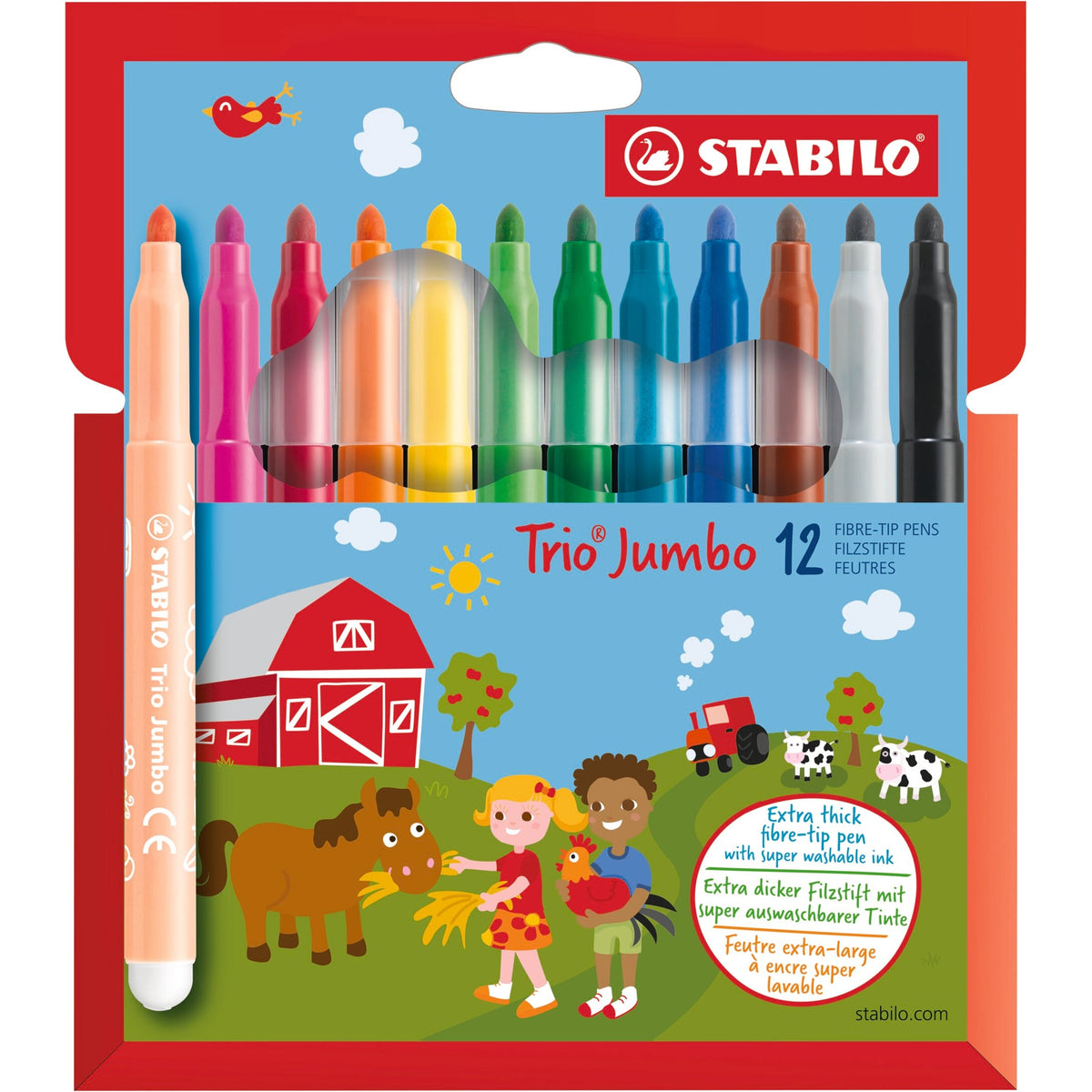 STABILO Trio Jumbo 12er Kartonetui – Ansicht 1