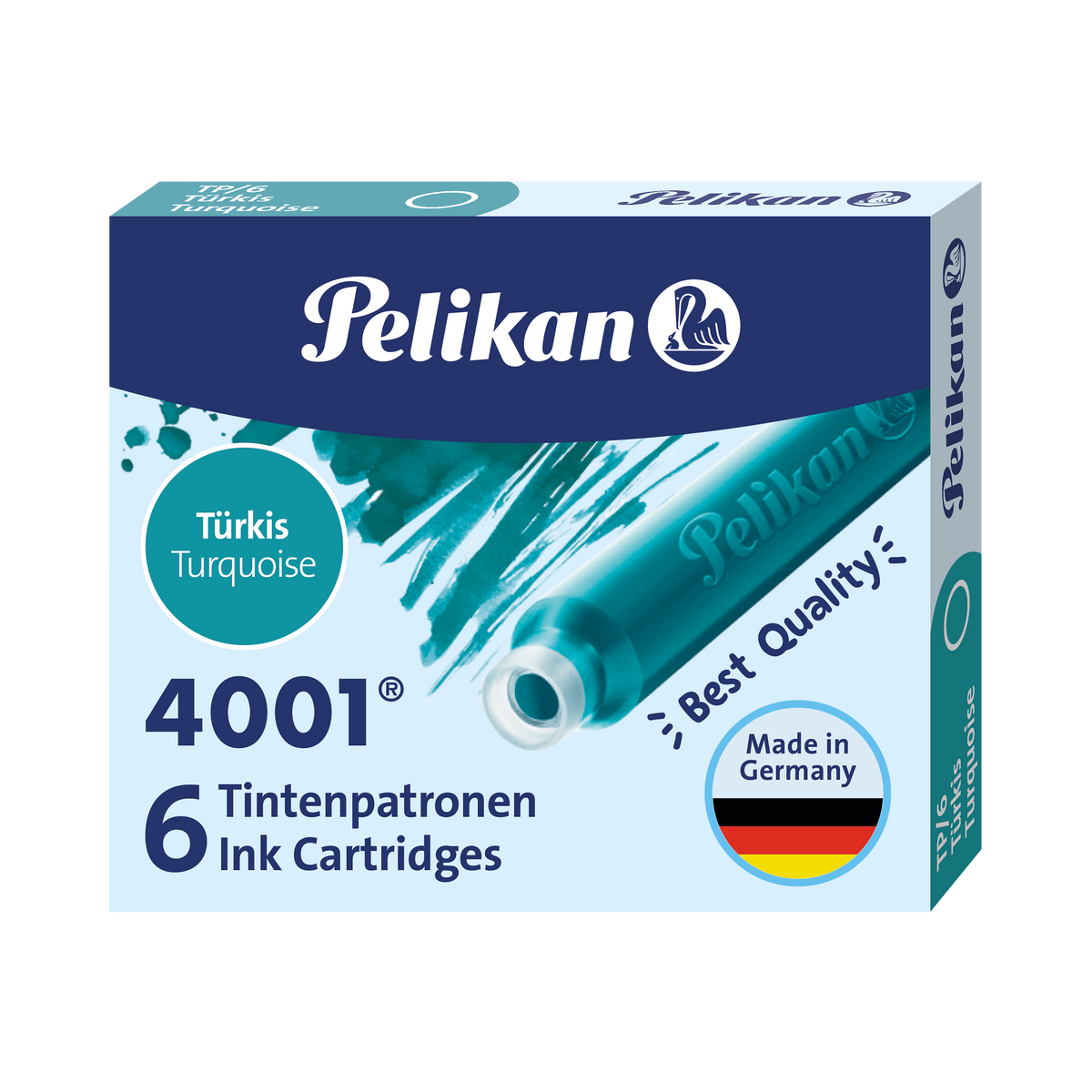 Pelikan Tintenpatronen 4001 TP/6, Türkis
