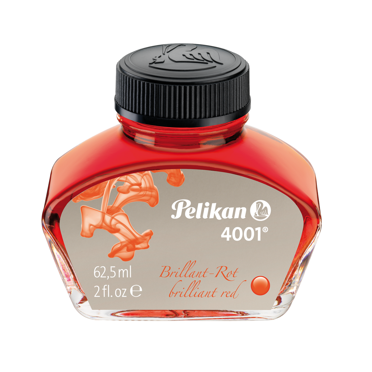Pelikan Tinte, 4001, Brilliant-Rot, 62,5 ml