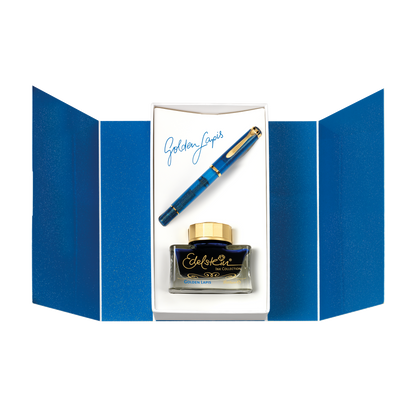 Pelikan Füller, Classic M200, Golden Lapis, Special Edition