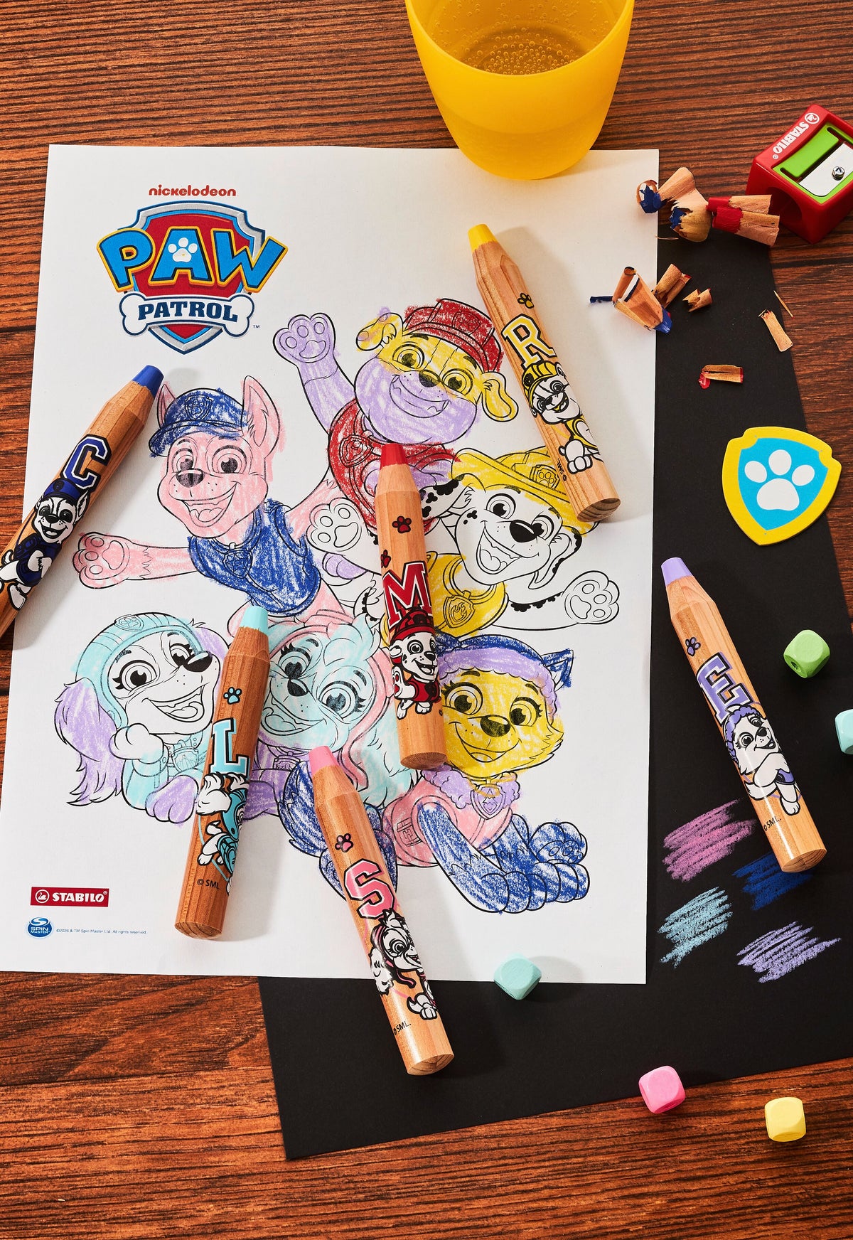 STABILO woody 3 in 1 PAW Patrol Multitalent-Stift 6er Set mit Spitzer – 6 Farben, bedruckt mit PAW Patrol Motiven – Ansicht 4