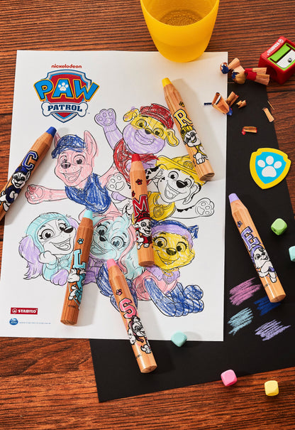 STABILO woody 3 in 1 PAW Patrol Multitalent-Stift 6er Set mit Spitzer – 6 Farben, bedruckt mit PAW Patrol Motiven – Ansicht 4