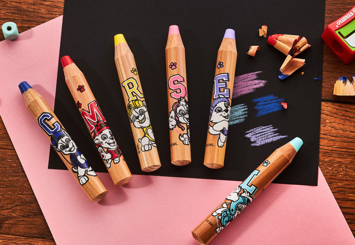 STABILO woody 3 in 1 PAW Patrol Multitalent-Stift 6er Set mit Spitzer – 6 Farben, bedruckt mit PAW Patrol Motiven – Ansicht 5