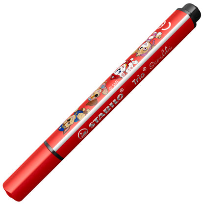 STABILO Trio Scribbi PAW Patrol gefederter Dreikant-Filzstift 8er Set – 8 Farben, bedruckt mit PAW Patrol Motiven – Ansicht 2